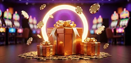 Vox Casino – symbol bonusu z prezentami i monetami