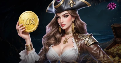 Vox Casino – postać piratki w grze kasynowej